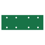RUPES PROCUT 2.75" x 7.75" 8-Hole Film Abrasive Vacuum Sanding Sheets, Ceramic-A/O Blend, image of sanding sheet, green color