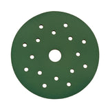 RUPES PROCUT 5" 17-Hole Film Abrasive Vacuum Sanding Discs, Ceramic-A/O Blend, front side of disc showing abrasive