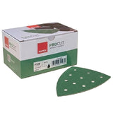 RUPES PROCUT 4" x 6" x 6" Delta 10-Hole Film Abrasive Vacuum Sanding Sheets, Ceramic-A/O Blend, 2