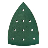 RUPES PROCUT 4" x 6" x 6" Delta 10-Hole Film Abrasive Vacuum Sanding Sheets, Ceramic-A/O Blend, view of abrasive facing sheet.