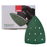 RUPES PROCUT 4" x 6" x 6" Delta 10-Hole Film Abrasive Vacuum Sanding Sheets, Ceramic-A/O Blend