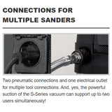 RUPES S245EL Dust Extractor, Connections for Multiple Tools