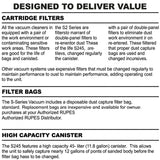 RUPES S245EL Dust Extractor, Designed to Deliver Value