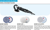 RUPES Marine XC-100 Extra Cut Compound, rotary tools and buff pad recommendation image