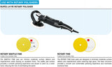 RUPES Marine XF-500 Fine Polish, 1L, 9.XF500, rotary tool and buff pads to use image