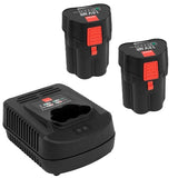RUPES iBrid Mini 9HB180LT and 9HC180LT, two 18V lithium ion batteries and battery charger