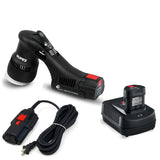 RUPES BigFoot iBrid Mini HLR75 3" Random Orbital Polisher Kit, HLR75/STB plus 9HP180LT-US AC-DC Corded Adapter