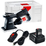 RUPES BigFoot iBrid Mini Flex Power HSE73 3" x 5" Orbital Sander Kit, HSE73/BETA plus 9HP180LT/US AC-DC Corded Power Adapter