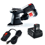 RUPES iBrid Mini Flex Power HSS73 Delta 4"x6"x6" Orbital Sander, HSS73/STB plus 9HP180LT/US AC-DC power adapter cable