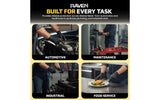 Advertisement for Raven glove products used in automotive, maintenance, industrial, and food service sectors.