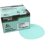 Sandwox 136 Green Eco Speedfix Series 6" Grip Solid Sanding Discs, 4