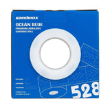 Sandwox 528 Series Blue Ceramic 2.75" Vacuum Grip Sanding Rolls, backside of box.