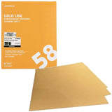 Sandwox 58 Series Gold Line Dry Professional Abrasive Sanding Sheets, image of packaging and sanding sheets displayed.