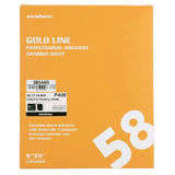 Sandwox 58 Series Gold Line Dry Professional Abrasive Sanding Sheets, image of sleeve packaging.