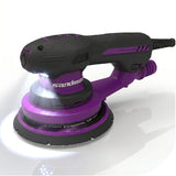 Sandwox 6" Brushless Electric Sander, 5mm Random Orbit, 400W, SX655US, showing LED light up the surface