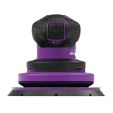 Sandwox 6" Brushless Electric Sander, 5mm Random Orbit, 400W, SX655US, front view showing enlarged power button and LED light