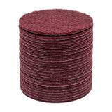 Sunmight 6" Grip Nonwoven Abrasive Scuff Grip Discs, Very Fine (Maroon), stack of 25 discs