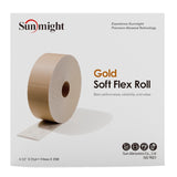 Sunmight Gold Soft Flex Foam Hand Sanding Pads being used to sand a wooden part, 3