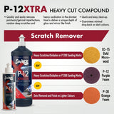 Surf-ACE P-12 Xtra Heavy Cut Compound and buff pad selection