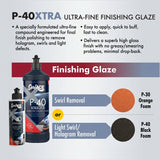 Surf-ACE P-40 Xtra Ultra-Fine Finishing Glaze and buff pad selection