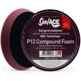 Surf-ACE 6" P12 Compounding Foam Grip Buff Pad, 2-Pack, 90028