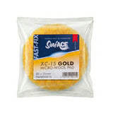 Surf-ACE 3" XC-15 Gold Micro-Wool Grip Buff Pad, 90015, in packaging