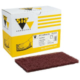 sia 6711 Siafleece Flex 4.5" x 9" Very Fine Maroon Non‑Woven Scuff Pad (A/O), 25/Box