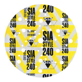 Sia 5500 Siastyle 6" Ceramic Film Multi-Hole Siafast Grip Sanding Discs, 240 Grit