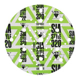 Sia 5500 Siastyle 6" Ceramic Film Multi-Hole Siafast Grip Sanding Discs, 320 Grit