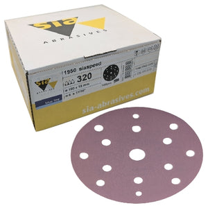 Sia 1950 Siaspeed 6" 15-Hole Siafast Grip Sanding Discs