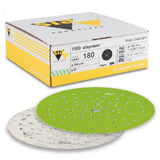 Sia 1550 Siapower 6" S-Performance Mulit-Hole Siafast Grip Sanding Discs, box and discs