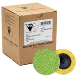 sia 2" 2511/2560 siabite siafix Ceramic Locking Discs, R-Type, image of box packaging and discs.