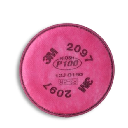 3M P100 Filters with Nuisance Level Organic Vapor Relief, 2097