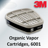 3M Organic Vapor Cartridges, 6001