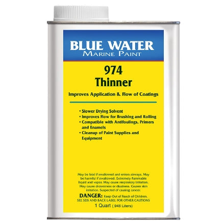 Blue Water 974 Thinner, Quart, MA974Q