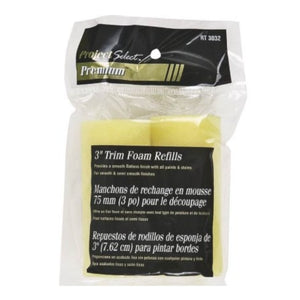 Project Select 3" Twin Yellow Foam Roller Cover Refill Pack, RT3082