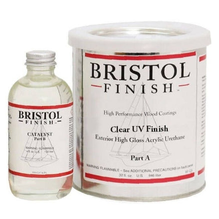Bristol Finish Clear UV Urethane High Gloss Wood Finish, 1 Qt Kit, BF-QC