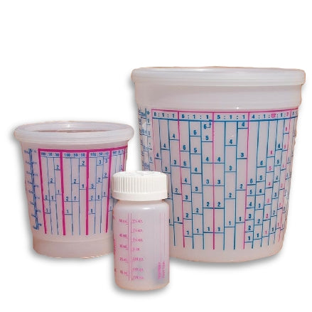 Bristol Finish E-Z Mix Measuring Cup Kit, BF-CUPS