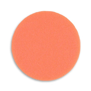 Buff & Shine 5.5" Euro Foam Orange Flat Face Pad, Medium Cutting, 580G