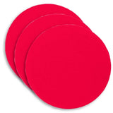 Buff & Shine 6.5" Euro Foam Red Beveled Face Pad, Ultra Finishing, 621G, 3