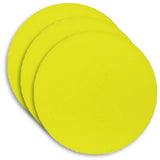 Buff & Shine 6.5" Euro Foam Yellow Beveled Face Pad, Heavy Cutting, 631G, 5