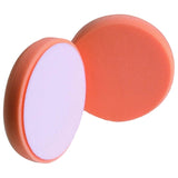 Buff & Shine 6.5" Euro Foam Orange Flat Face Pad, Medium Cutting, 6515HOG