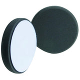 Buff & Shine 6.5" Foam Black Beveled Face Pad, Finishing, 612G