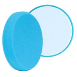 Buff & Shine 6.5" Foam Blue Beveled Face Pad, Soft Polishing, 615G