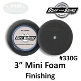 Buff & Shine 3" Foam Grip Buff Pad, Finishing, 2-Pack, 320G