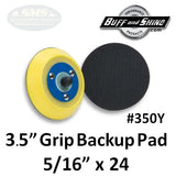 Buff & Shine 4" Foam Pad, Blue, Soft Polishing, 2-Pack, 450G