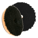 Buff & Shine 5.5" Microfiber Black and Orange Buff Pad, Cutting / Polishing, 580MFP