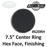 Buff & Shine 7.5" Center Ring Foam Hex-Face Buff Pad Collection