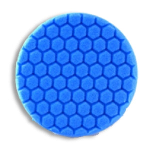 Buff & Shine 7.5" Center Ring Blue Foam Hex-Face Buff Pad, Soft Polishing, 640RH