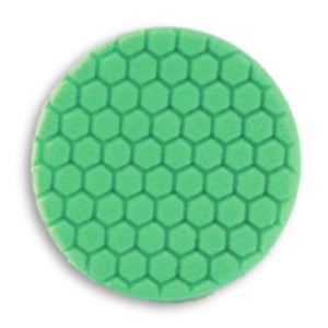 Buff & Shine 7.5" Center Ring Green Foam Hex-Face Buff Pad, Polishing, 640RH